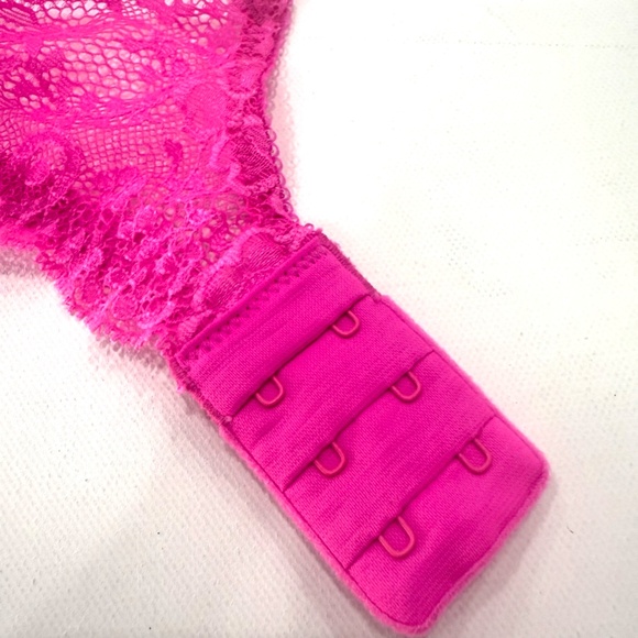 Victoria's Secret Dream Angels Push-up Bright Pink and Nude Lace Bra - 36C - Picture 8 of 10
